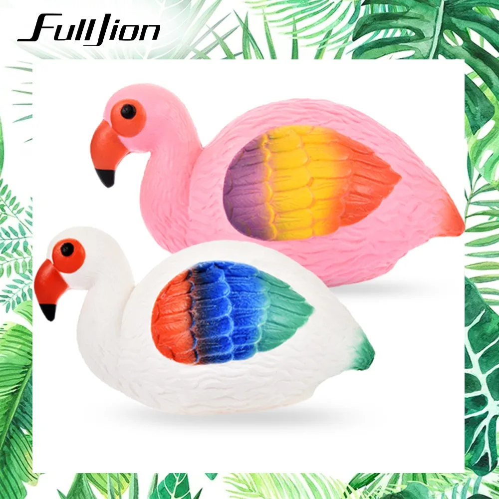 

Fulljion Squishy Slow Rising Flamingo Squishe Antistress Gadget Stress Relief Toys Novelty Gag Anti Stress Fun Entertainment Toy