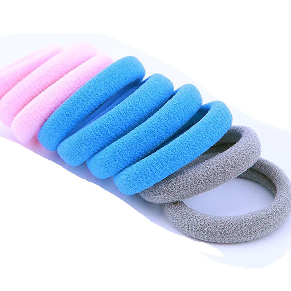 Kids Child Girls High Elastic Soft Hair Rope Candy Color Rubber Band Hair Ring HATZK0005