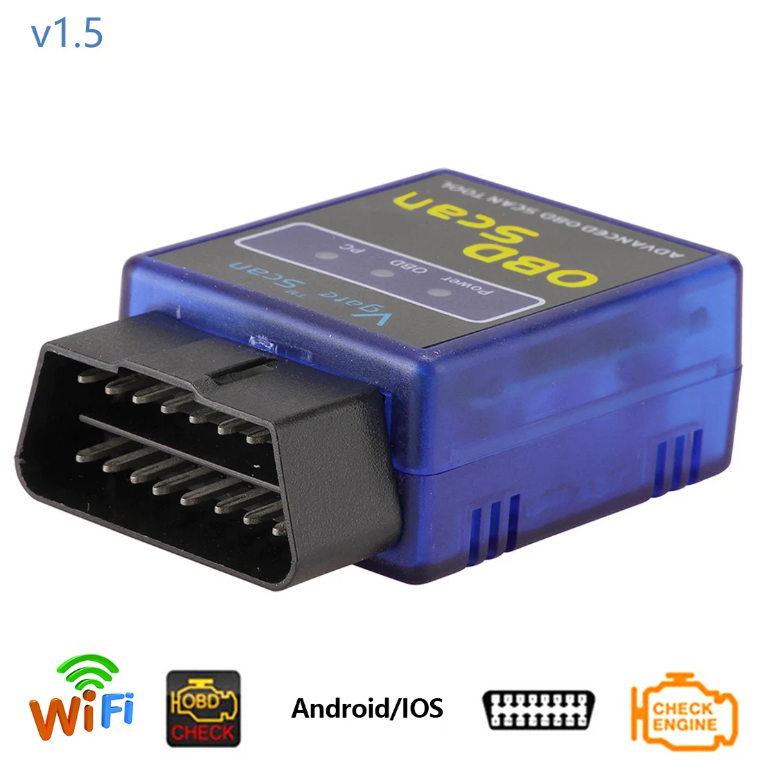 

Dewtreetali OBD2 Adapter Auto Car Diagnostics Tool WIFI Auto Diagnostic Scanner Interface Wireless ELM 327 mini OBD2 / OBD II