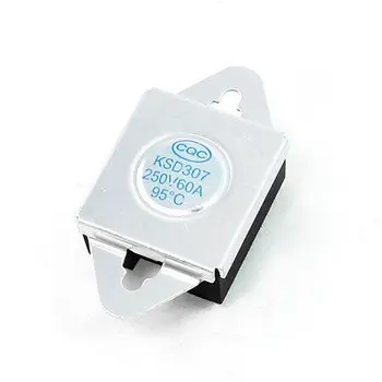 

250V AC 60A 95C Celsius NC. Temperature Control Bimetal Thermostat KSD307
