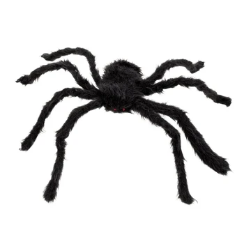 

New 30cm Black Spider Plush Puppet Toy / Halloween Decor