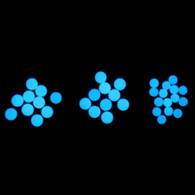 10 шт. синий зеленый светится в темноте рыболовные бусины для светящегося медальона кулон ожерелье DIY ювелирных изделий 6 мм 8 мм