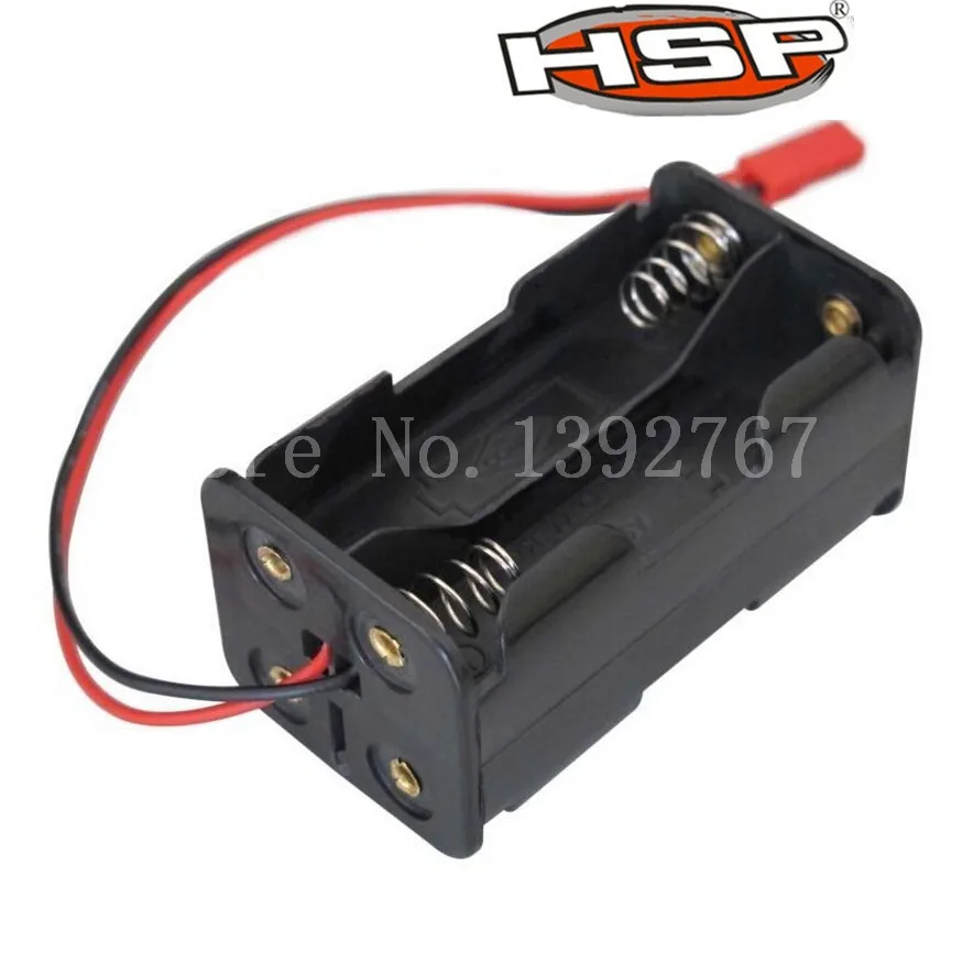 

HSP 02070 Receiver Battery Compartment Case Holder Box JR Plug 4 x AA Spare Part For 1/8 1/10 Nitro Power RC Model Car