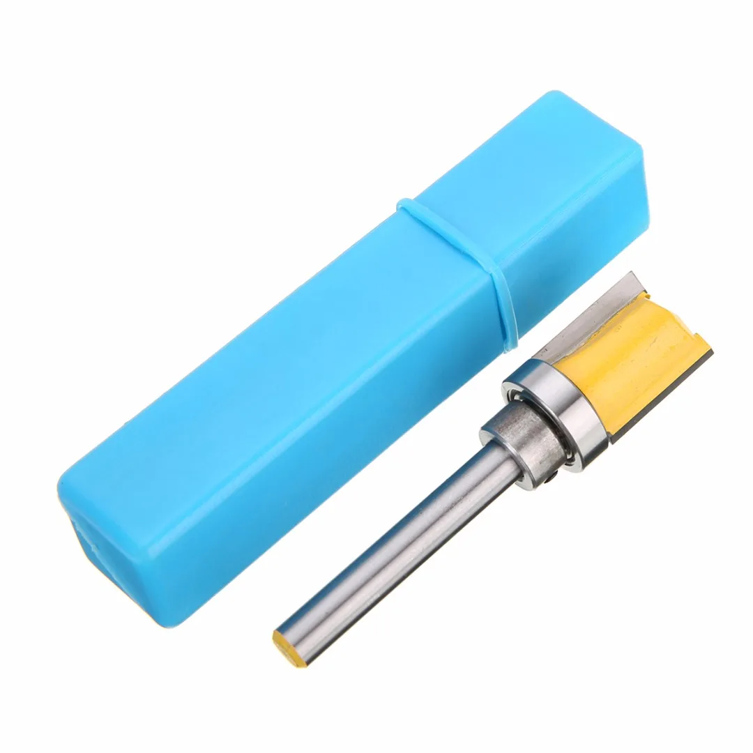 1pc Mayitr Template Router Bit 1/4 Shank Flush Trim Woodworking Cutter 5/8"x3/4" For Power Tool