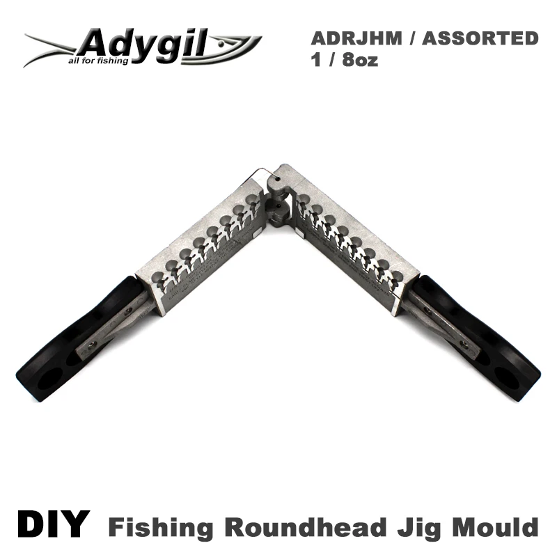 Adygil DIY рыболовные круглоголовые джига плесени adrjhm/разные комбо 1/8 унций(3,5 г) 8 стаканчики для минеральных водов