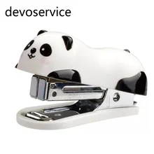 1 шт. мини панда степлер набор мультфильм офисные школьные принадлежности staionery бумажный зажим переплет книга канализационный