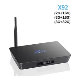 X92 Android ТВ BOX 7,1 3 GB 32 GB Smart ТВ коробка Octa Core Amlogic S912 5G Wi-Fi 4 K BT4.0 H.265 телеприставку Smart Media player