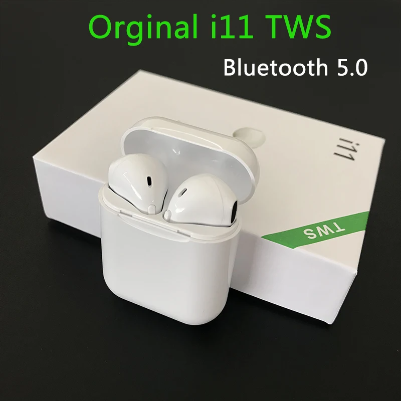 

i11 TWS Bluetooth 5.0 Wireless Earphones Earpieces mini Earbuds i7s With Mic For iPhone X 7 8 Samsung S6 S8 Xiaomi Huawei LG