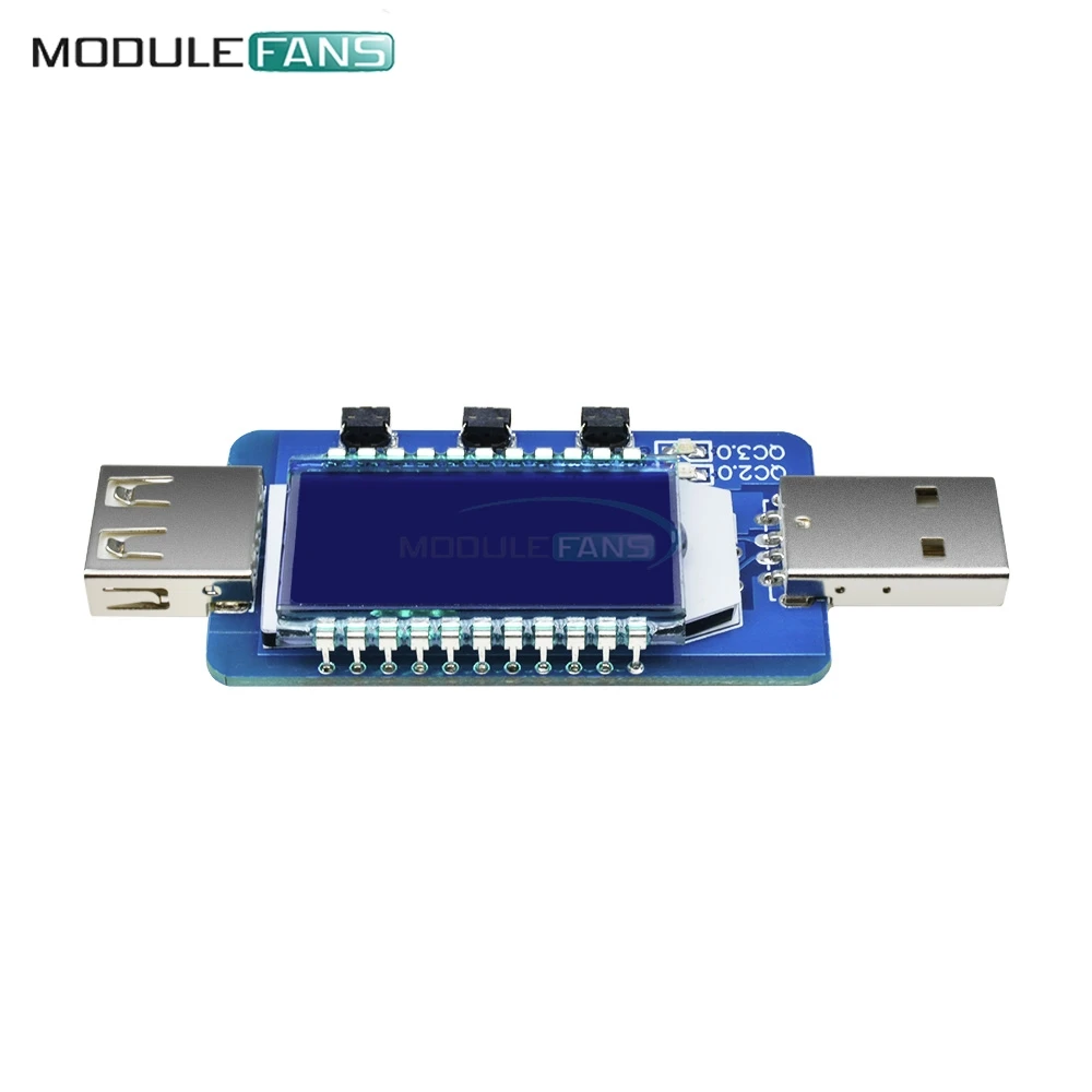 USB цифровой ЖК-дисплей Электронный скам USB детектор Вольтметр Амперметр Напряжение Вольт измеритель тока триггер быстрое зарядное устройство