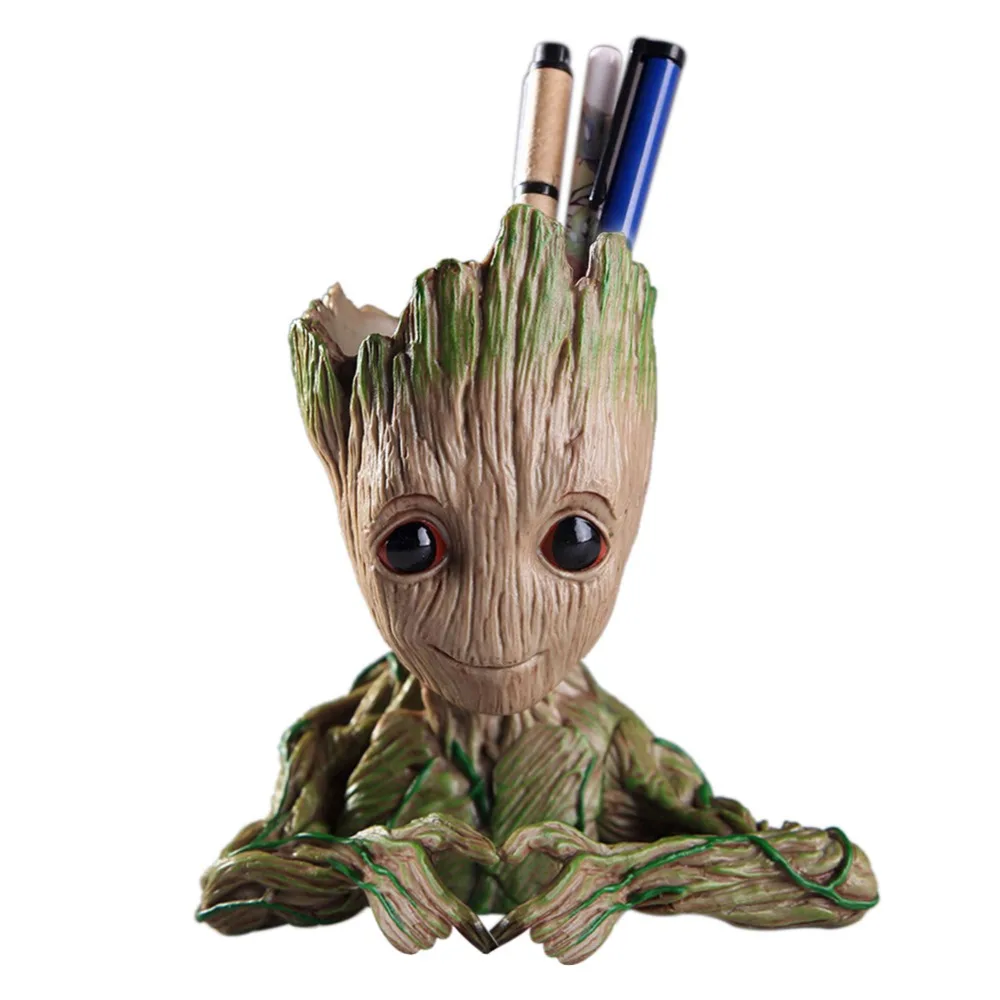 Hot Baby Groot цветочный горшок плантатор фигурки игрушка дерево человек милая модель