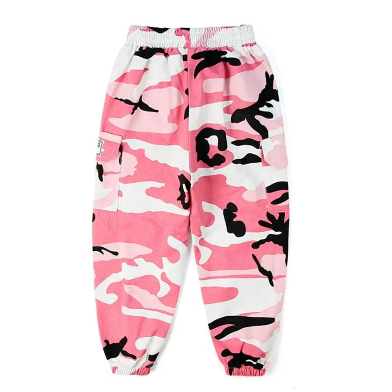 Spring Boys Girls Cotton Sport Long for baby Boys Girls camouflage trousers kids child casual pants army camo for 3-14T - Color: 1