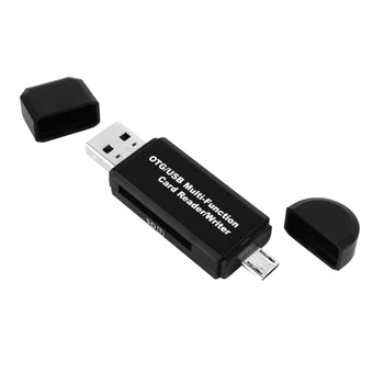 

SD Card Reader Micro USB OTG to USB 2.0 Multi-function 3 In 1 Adapter For Laptop Android Phone ND998
