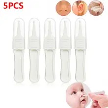 5 шт. забота о безопасности младенца ушной Нос пупка пинцеты для чистки щипцы пластиковый очиститель