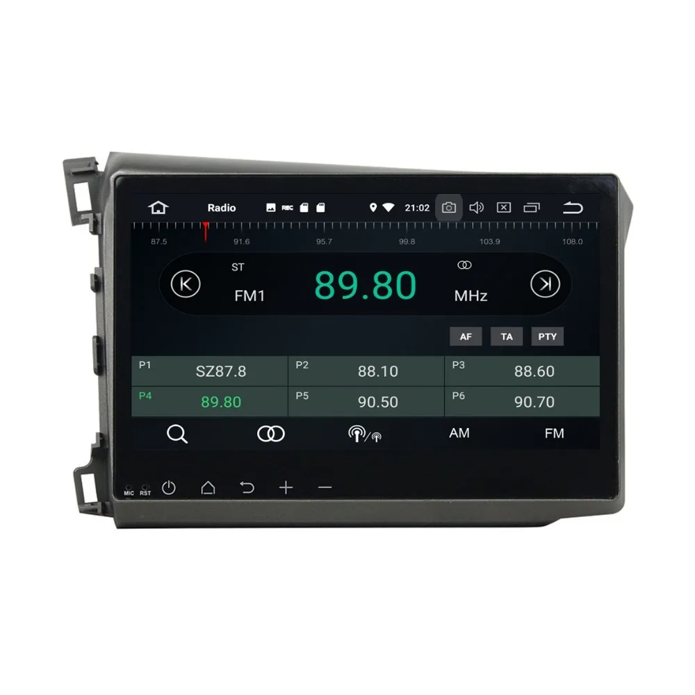 Sale 10.1" Android 8.0 Car Radio DVD Stereo Multimedia for Honda Civic 2012 2013 2014 2015 4GB RAM GPS Bluetooth WIFI USB Mirror-link 2