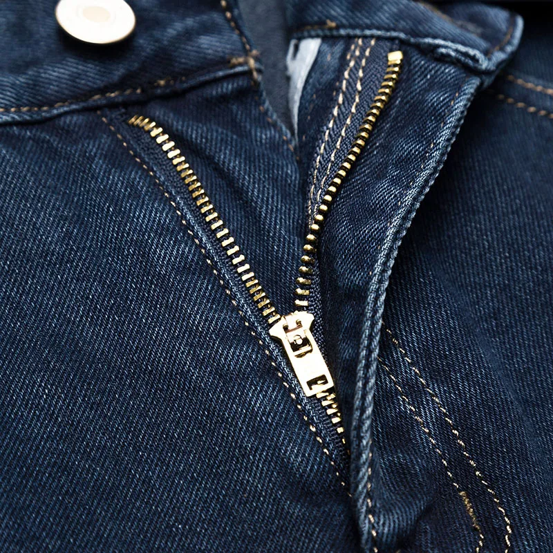 2021 New 100% Cotton Mens Businees Jeans Classic Male Long Blue Denim Pants Spring Autumn Men Brand Regular Fit Jeans Size 28-42 5