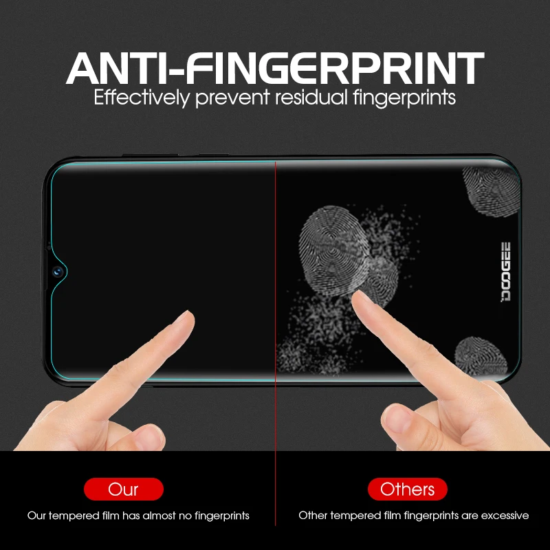 Tempered Glass For Doogee Y6 Y7 Y8 X5 Max Pro X70 X30 X10 Glass For Doogee Shoot 1 S60 BL5000 Screen Protector Protective Film