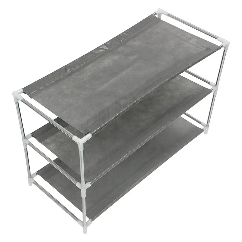 

3 Layers removable door shoe storage cabinet shelf DIY shoes storage