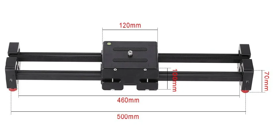 DSLR камера Видео слайдер Долли 50 см рельс стабилизатор 100 см расстояние скольжения для Canon Nikon sony аксессуары для фотостудии