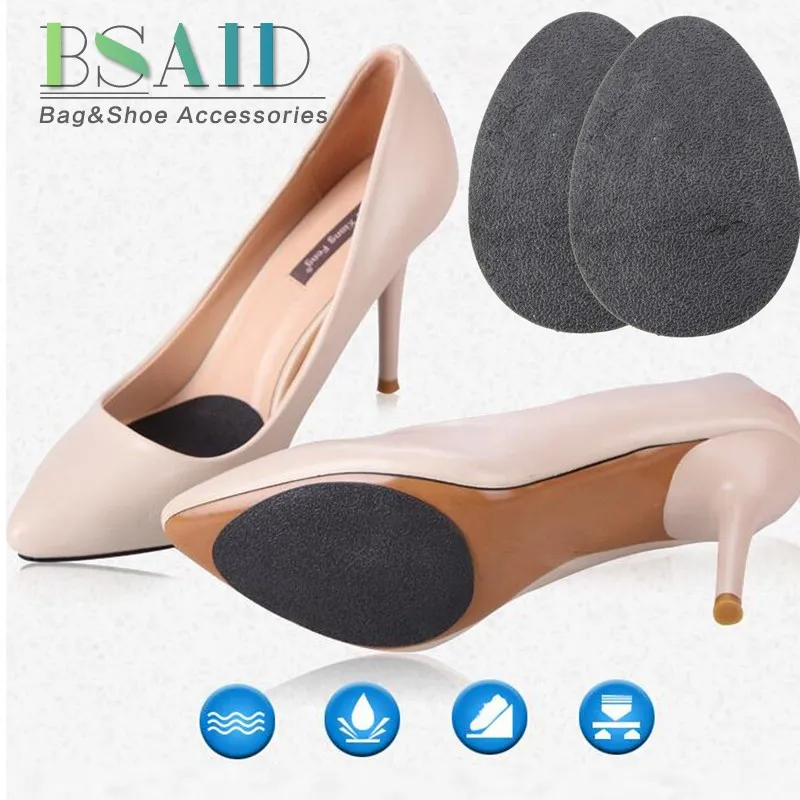 BSAID 1 пара Нескользящие туфли колодки для женщин мужчин противоскользящая резиновая Обувь Outsoles Pad/обувные стельки передние стопы протектор вставляющиеся до половины