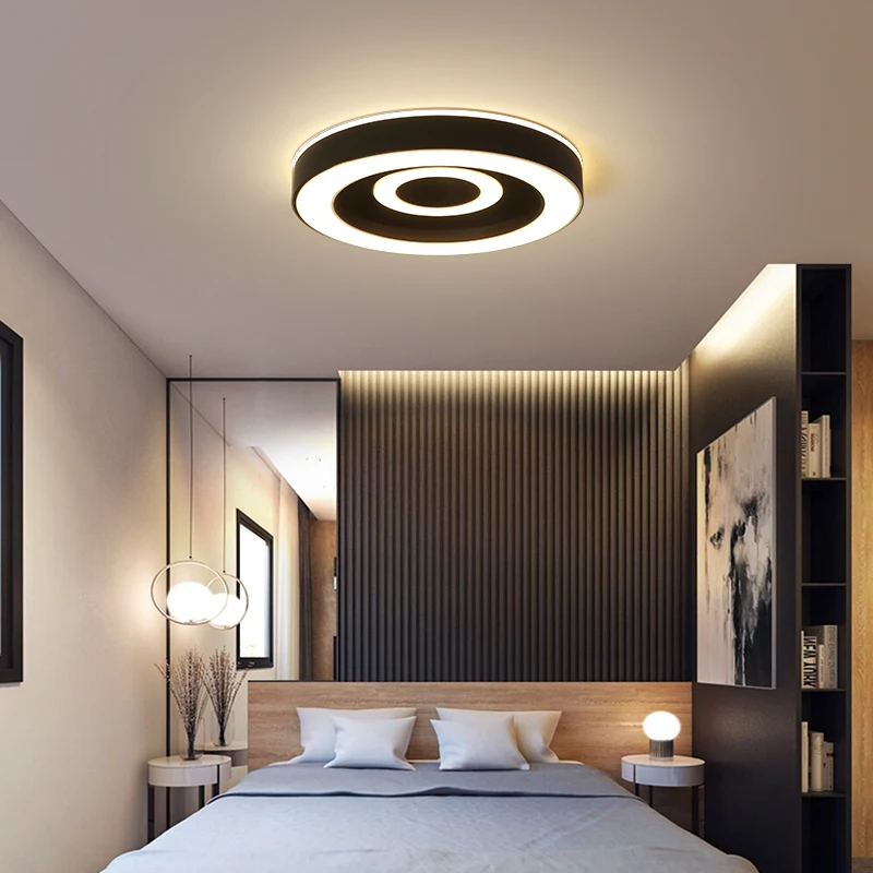 Black/White Modern LED Ceiling Lights Lighting Fixtures Living Room