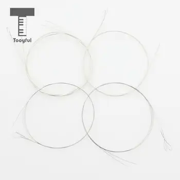 

Tooyful Durable 1 Set Silver Plated Stainless Steel Mandolin Replacement Strings Silver E/A/D/G