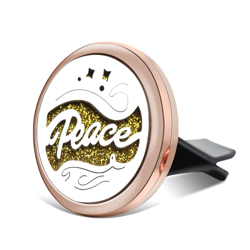 Новый золотой автомобильный парфюмерный диффузор из нержавеющей стали