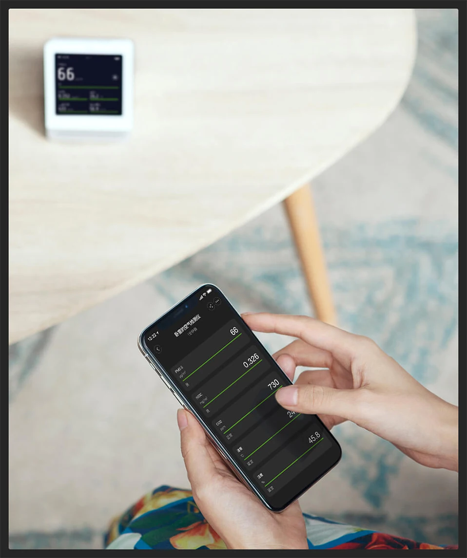 Xiaomi Mijia детектор воздуха с прозрачной травой 3," IPS сенсорный экран РМ2, 5 полный монитор управление приложением внутренний наружный детектор воздуха