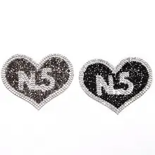 20 шт Горячее сверление Алмаз Любовь термоклеевые Стразы заплатка для одежды наклейки индивидуальные нашивки одежды аппликация «сделай сам» аксессуар