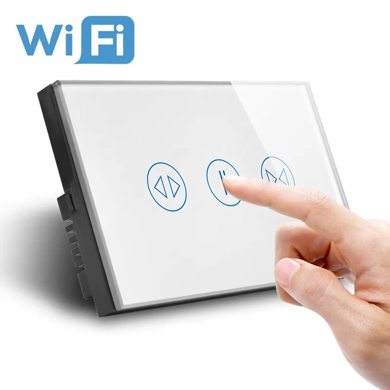 Настенный Wi Fi выключатель для штор система умный дом телефон с поддержкой 2 4 ГГц