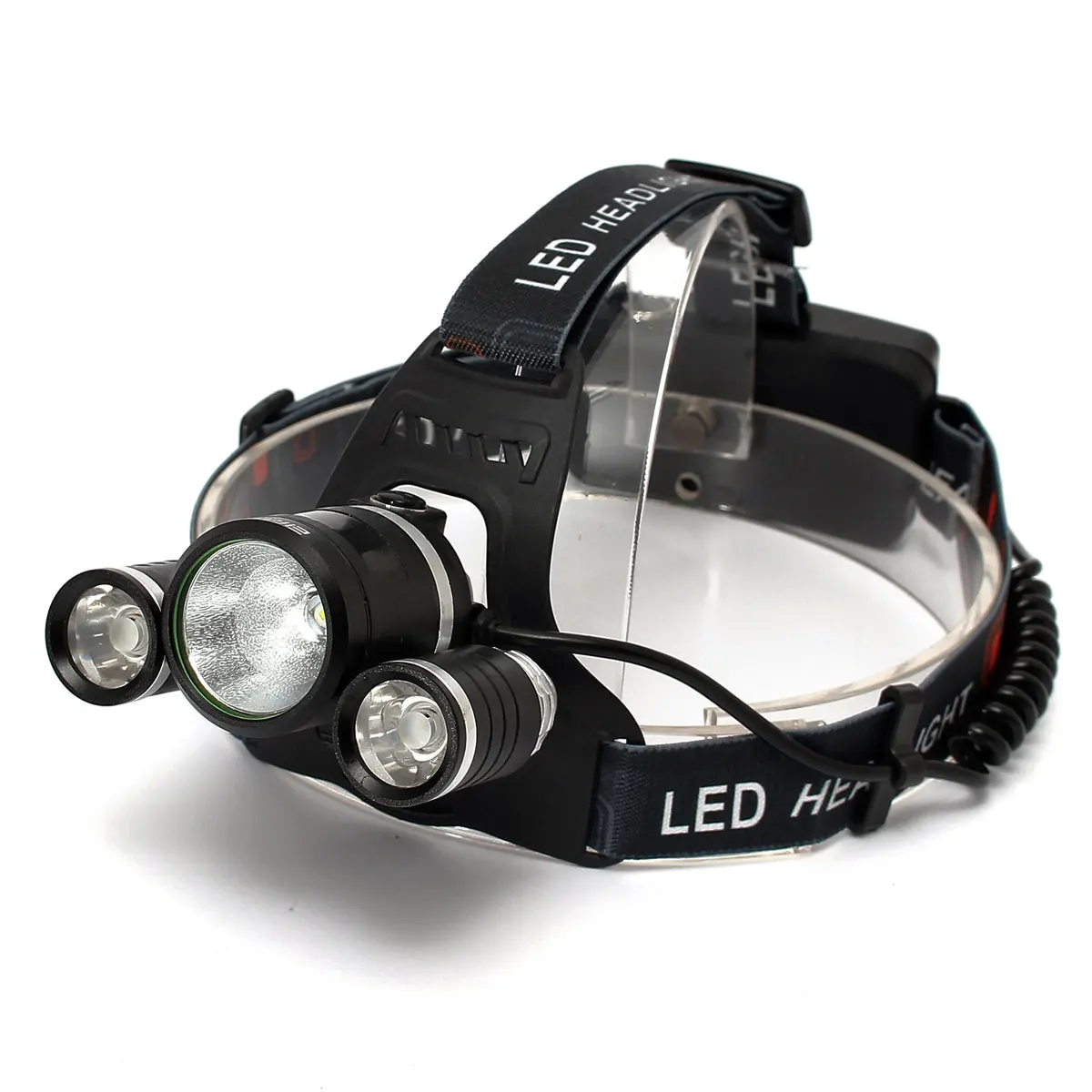 Elfeland 6000LM 4 modes Rechargeable T6+ 2 x PEQ5 LED Headlight