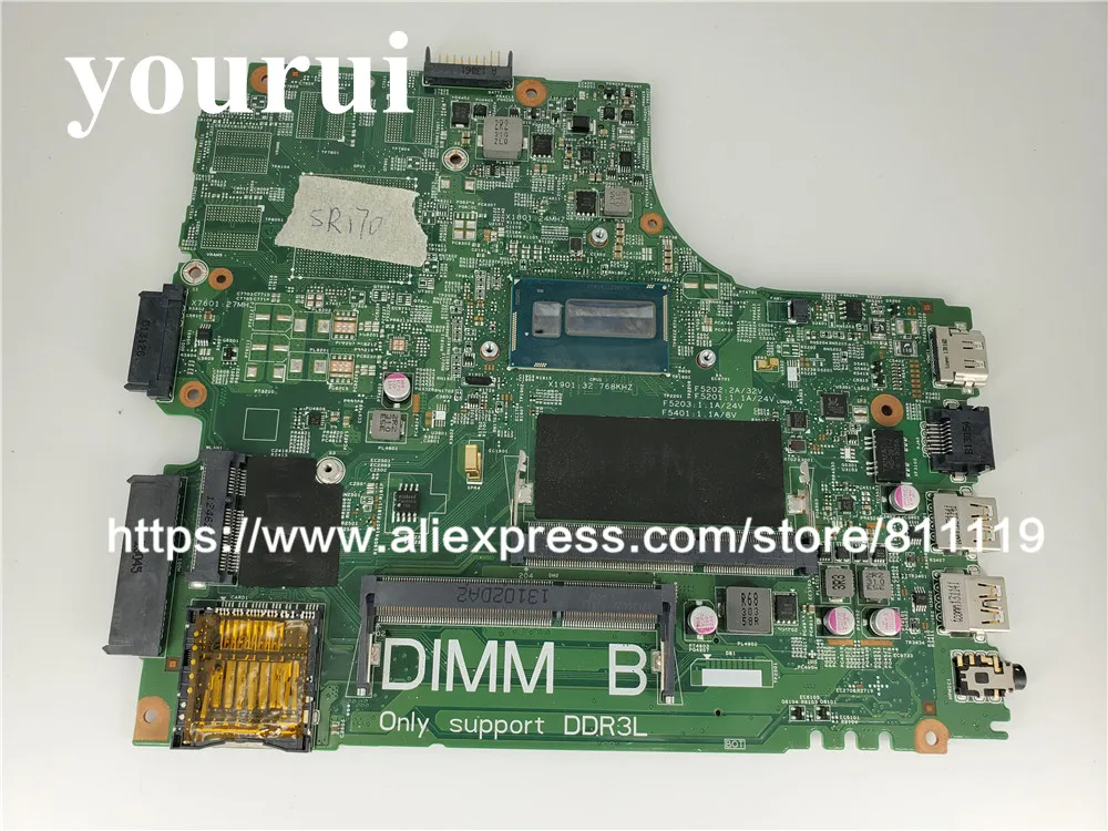 Для dell Inspiron 3437 5437 CN-0YGRK4 0YGRK4 YGRK4 материнская плата портативного компьютера с I5-4200U GM