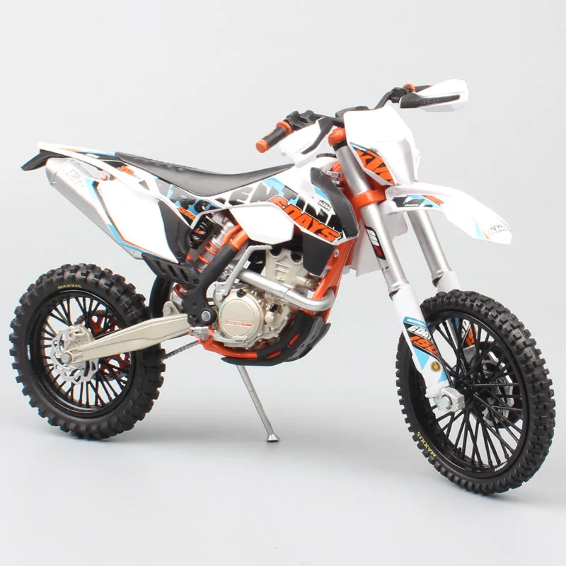 1:12 Масштаб KTM 350 EXC шесть 6 дней Аргентина Мотокросс внедорожная езда Trail dirt ISDE мотоцикл литья под давлением металлическая модель гоночный автомобиль игрушка