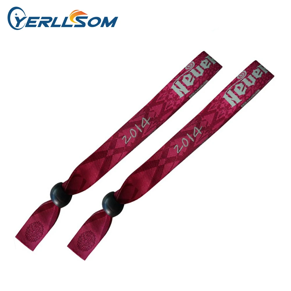 YERLLSOM 3000PCS/lot Customized Personalized printing logo fabric wristbands bangles for gifts Y061510 | Украшения и аксессуары