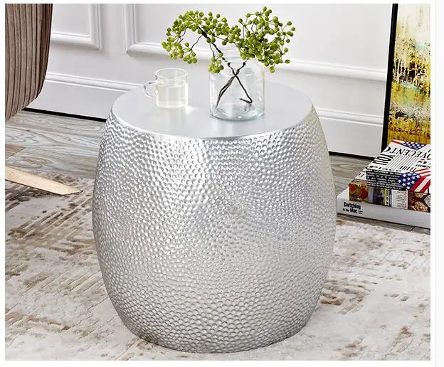 Sofa corner a few Locke creative furniture fashion side table modern minimalist wrought iron small round coffee table.