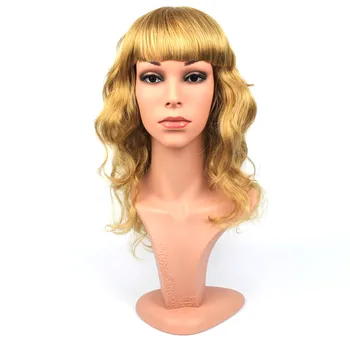 

Realistic PE Female Mannequin Head With Hair,Mannequin Dummy Head For Hat & Sunglass & Jewelry & Mask Display D5-IDA,T8C