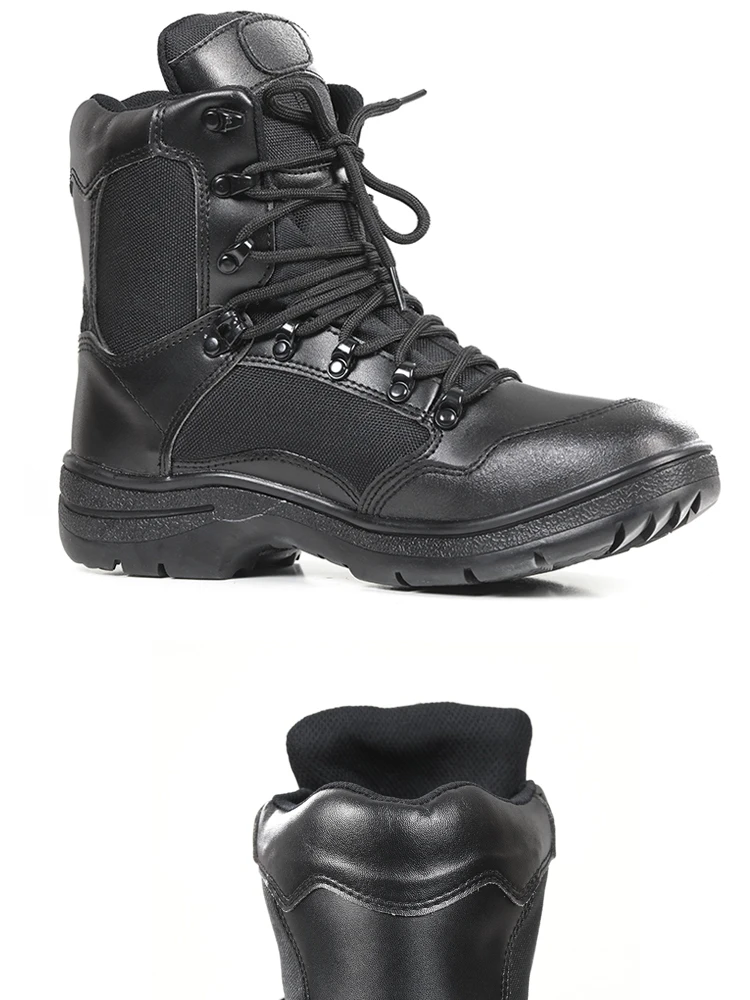 CQB. FURY/мужские черные кожаные тактические военные ботинки; удобные и дышащие армейские сапоги; размеры 38-46; ZD-Wild leopard