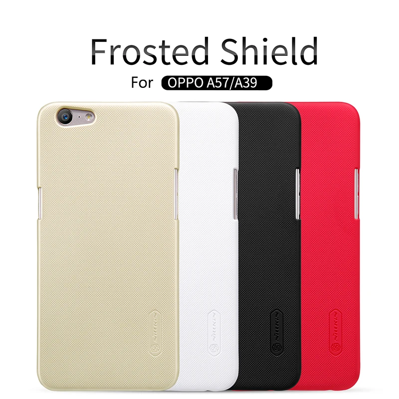 sfor OPPO A57/A39 Case Nillkin Frosted Shield Hard Plastic PC Back Cover for with Screen Protector |