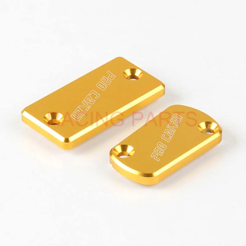 

Motorcycle CNC Front & Rear Brake Fluid Reservoir Cover Cap For RM125/250 04-08 2005 2006 2007 2008 RMZ250 04-16 RMZ450 05-16