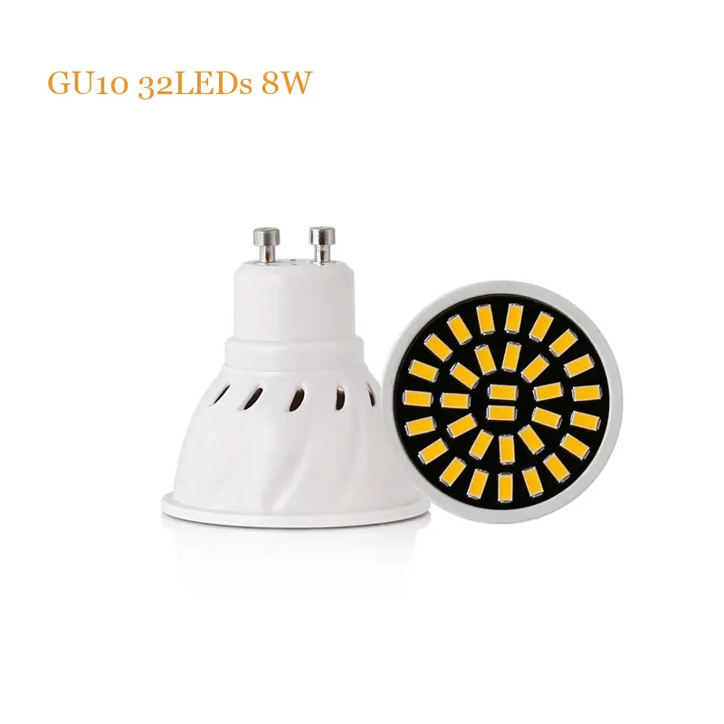 Светодиодная лампочка GU10 gu 10 220 В переменного тока 110 SMD 5733 светильник Вт 6 8 Вт|gu