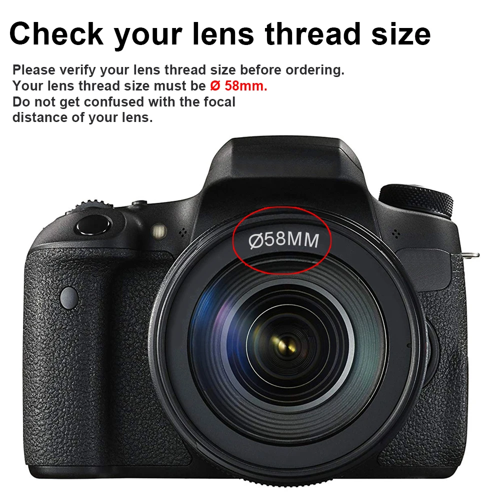 58MM 0.43x Batmax Professional HD Wide Angle Lens (w/Macro Portion) for Canon EOS Rebel 77D T7i T6s T6i T6 T5i T5 T4i T3i SL2 60 58MM 0.43x Batmax Professional HD Wide Angle Lens (w/Macro Portion) for Canon EOS Rebel 77D T7i T6s T6i T6 T5i T5 T4i T3i SL2 60