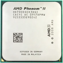 CPU Processador AMD Phenom II X3 700E Três-Core (2.4 Ghz/L3 6 M/65 Watt /2000 GHz) soquete am3 am2 +