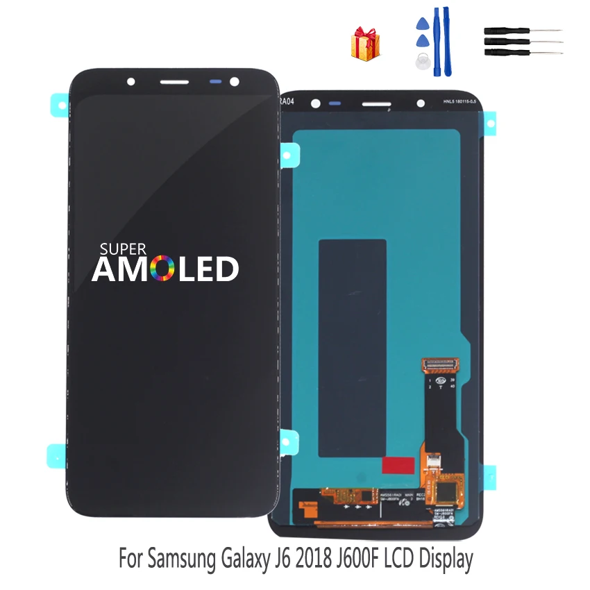 

AMOLED Original LCD Display For Samsung Galaxy J6 2018 Screen Touch Screen Digitizer Assembly Replacement J600F J600 Free Tools