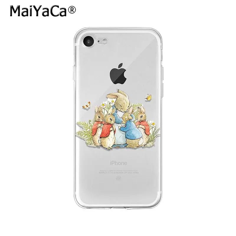 MaiYaCa Peter Rabbit TPU Soft Silicone Phone Case Cover for iPhone X XS MAX 6 6S 7 7plus 8 8Plus 5 5S XR