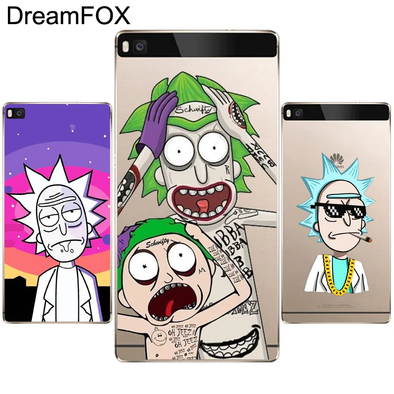 DREAMFOX M283 Rick And Morty Мягкий силиконовый чехол из ТПУ для Huawei P8 P9 P10 P20 P30 Lite Pro P Smart Plus 2017