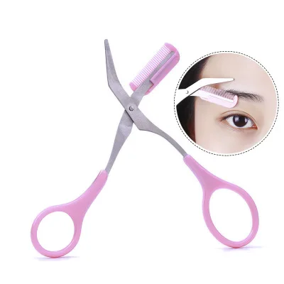 

Eyebrow Razor With Replaceable Comb Stainless steel Trimmer Hardness Wear Resistance cutting scissors Trims Brows Tools
