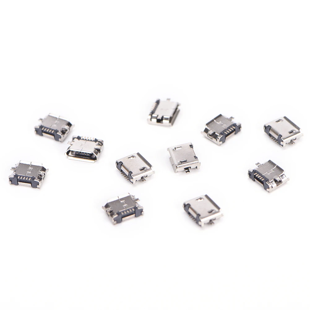 10 шт потребительских упаковок для микро USB 5pin B Тип femalе Мобильный телефон Micro