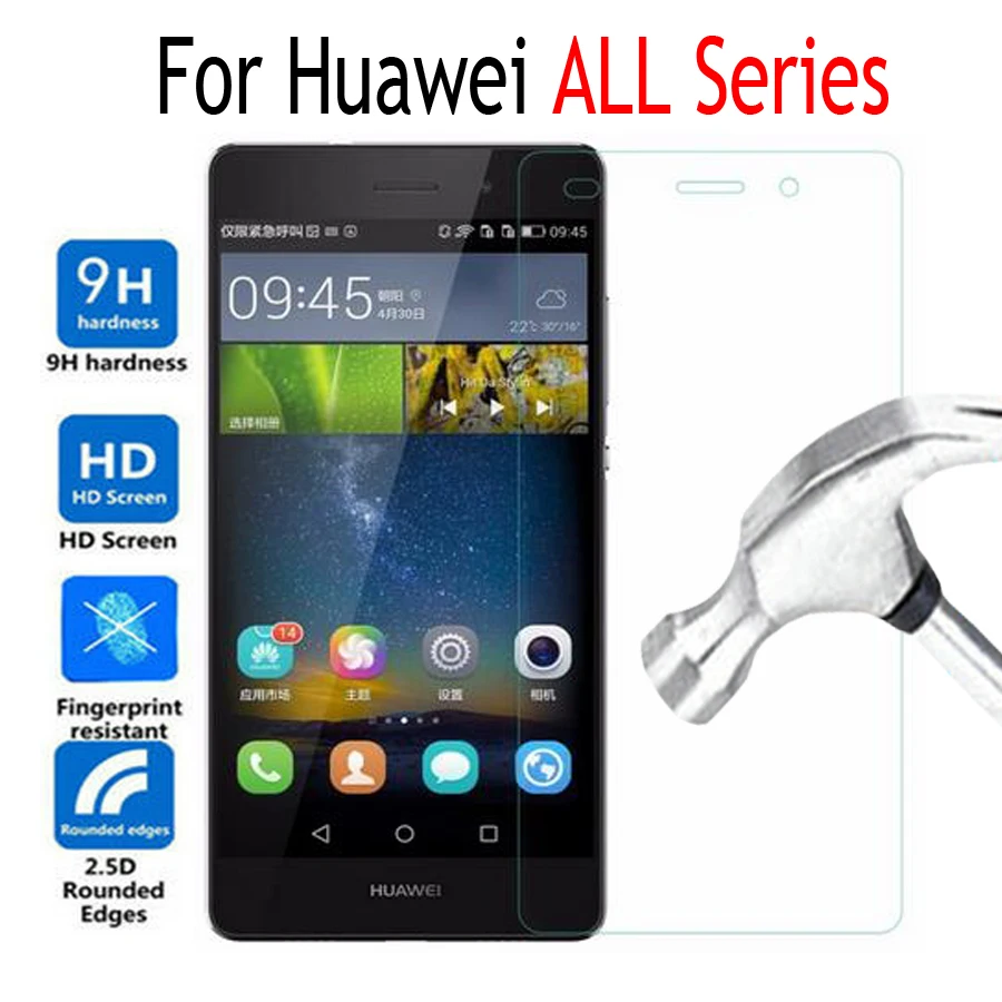 

Tempered Glass Film For Huawei Ascend G8 G7 plus G630 Mate 7 Mate 8 Mate 9 Phone Screen Protector Cover Protective Film Case
