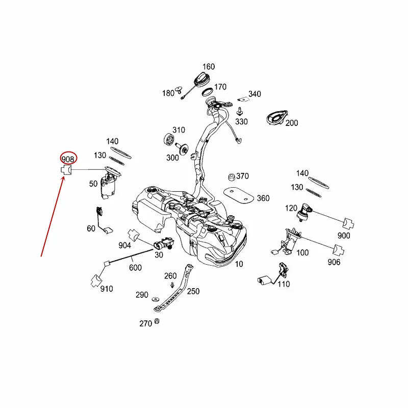 Бензиновая вилка насоса подходит для класса C класса E класса S CLS GLE GLK GLSmer ced es-be nz2011- бензиновый фильтр вилка автомобиля