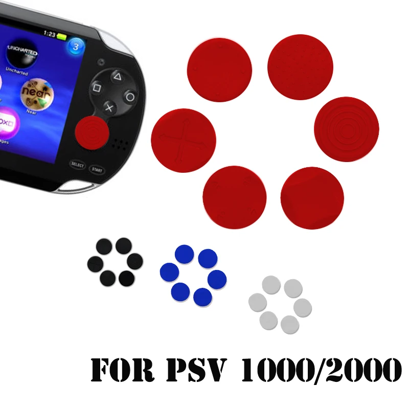 Силиконовый Аналоговый контроллер 6 шт./лот защитный чехол для Sony PlayStation Vita 1000/2000