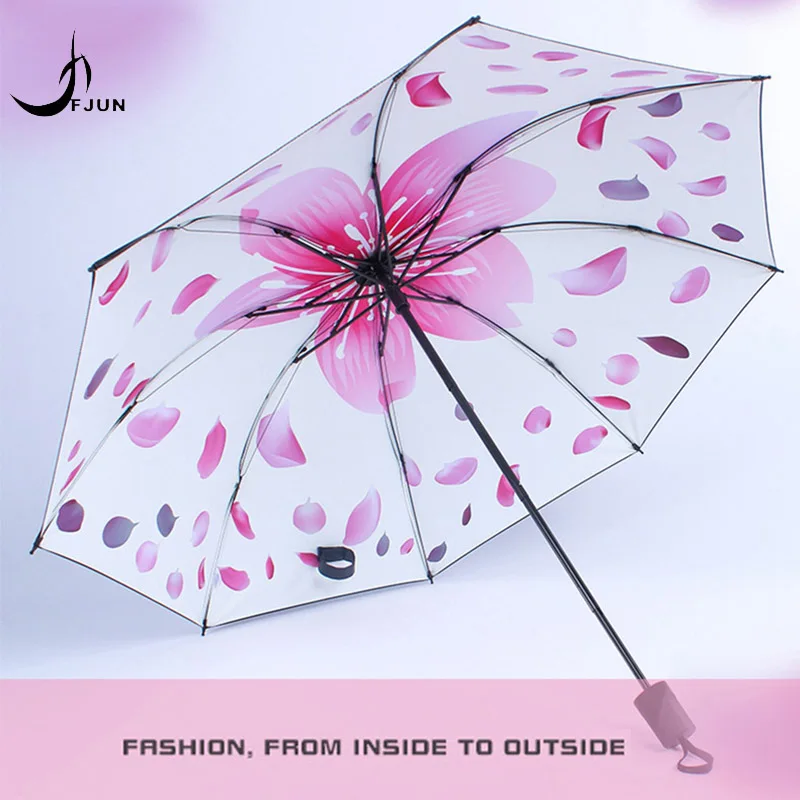 

New beautiful flower Sun Umbrella Women Parasol Lady Paraguas Plegable Para Autos Mujer Guarda Sol Parapluie sunscreen umbrellas